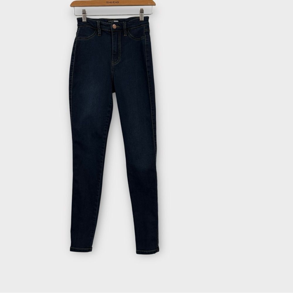 Fashion Nova High Waist Stretch Skinny Jeans in Dark Wash Blue Women’s Size 3
